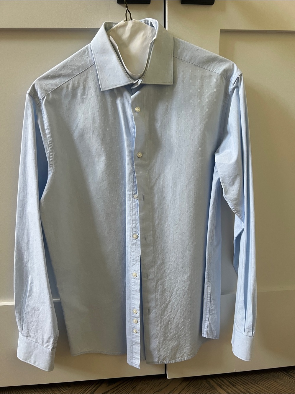 Michael Kors Light Blue Boys Dress Shirt - Spread Collar
